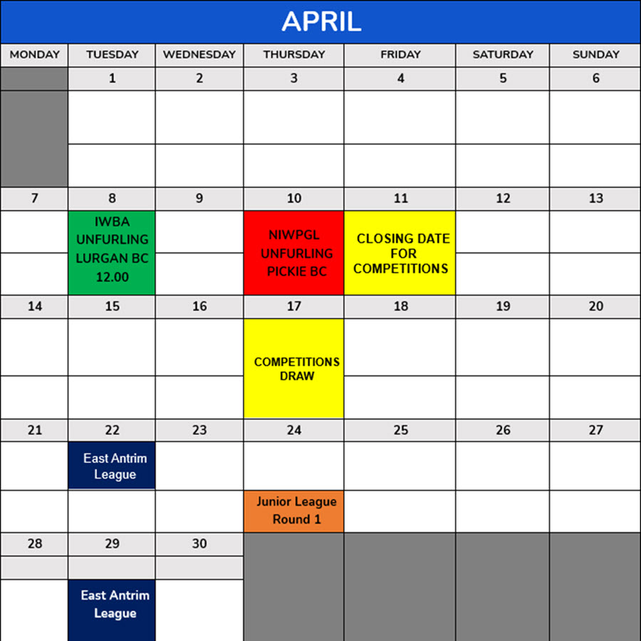 Calendar April 2025
