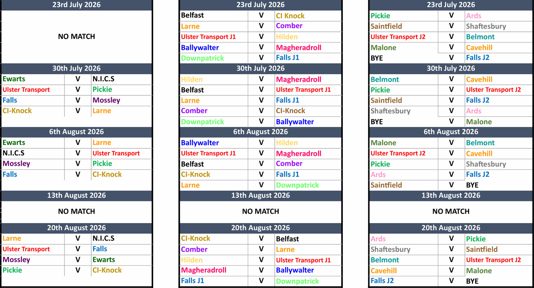 Part 2NIWPGL Fixture Summary All 2026 Part 5