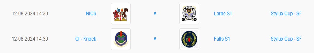 Stylux Cup SF Fixtures 2024