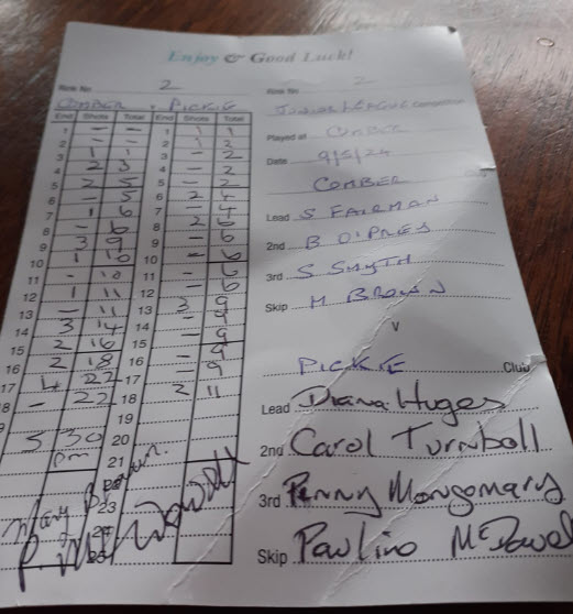 Comber v Pickie 9th May 2024 Rink 1