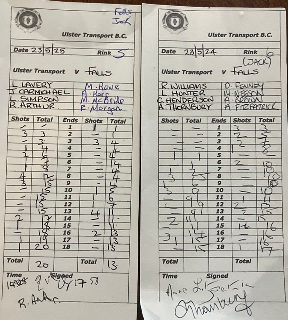 Falls J1 v Ulster Transport 2 23rd May 2024