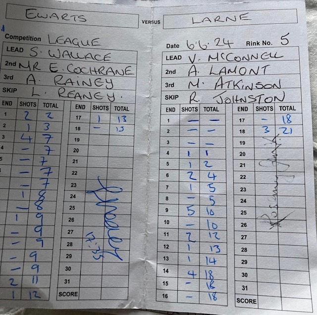 Larne v Ewarts 6th June 2024 3