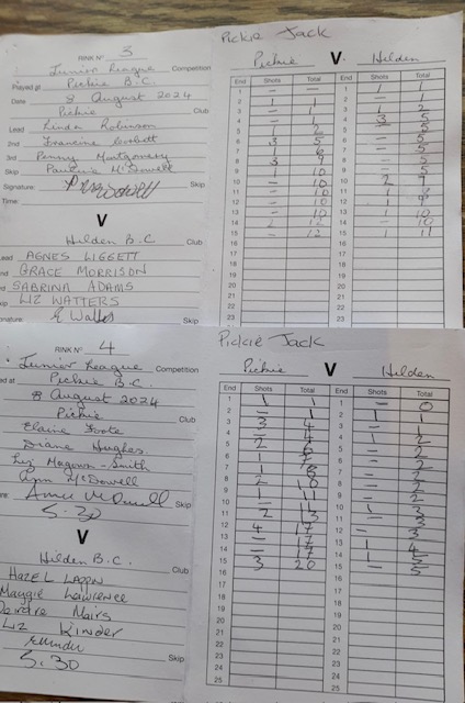 Pickie 2 v Hilden 8th August 2024