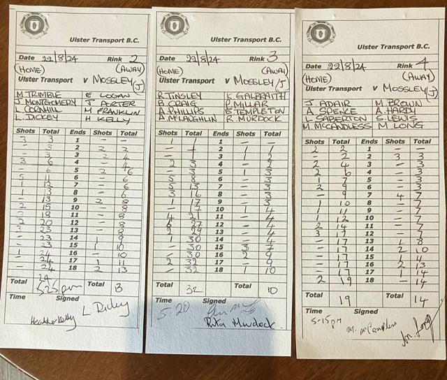 ULster Transport 1 v Mossley 22nd August 2024