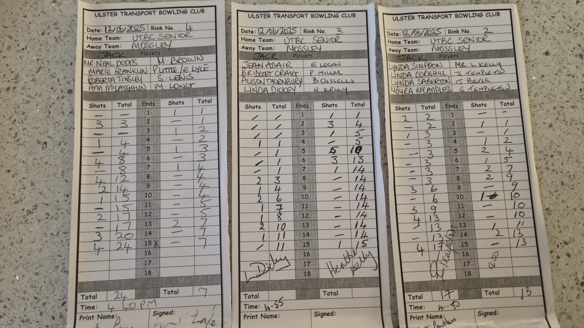 Ulster Transport v Mossley 12th June 2025