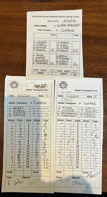 Ulster Transport 2 v Comber 20th June 2024